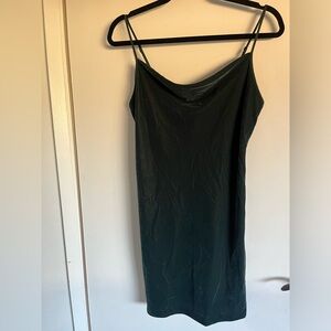 Velvet slip dress
